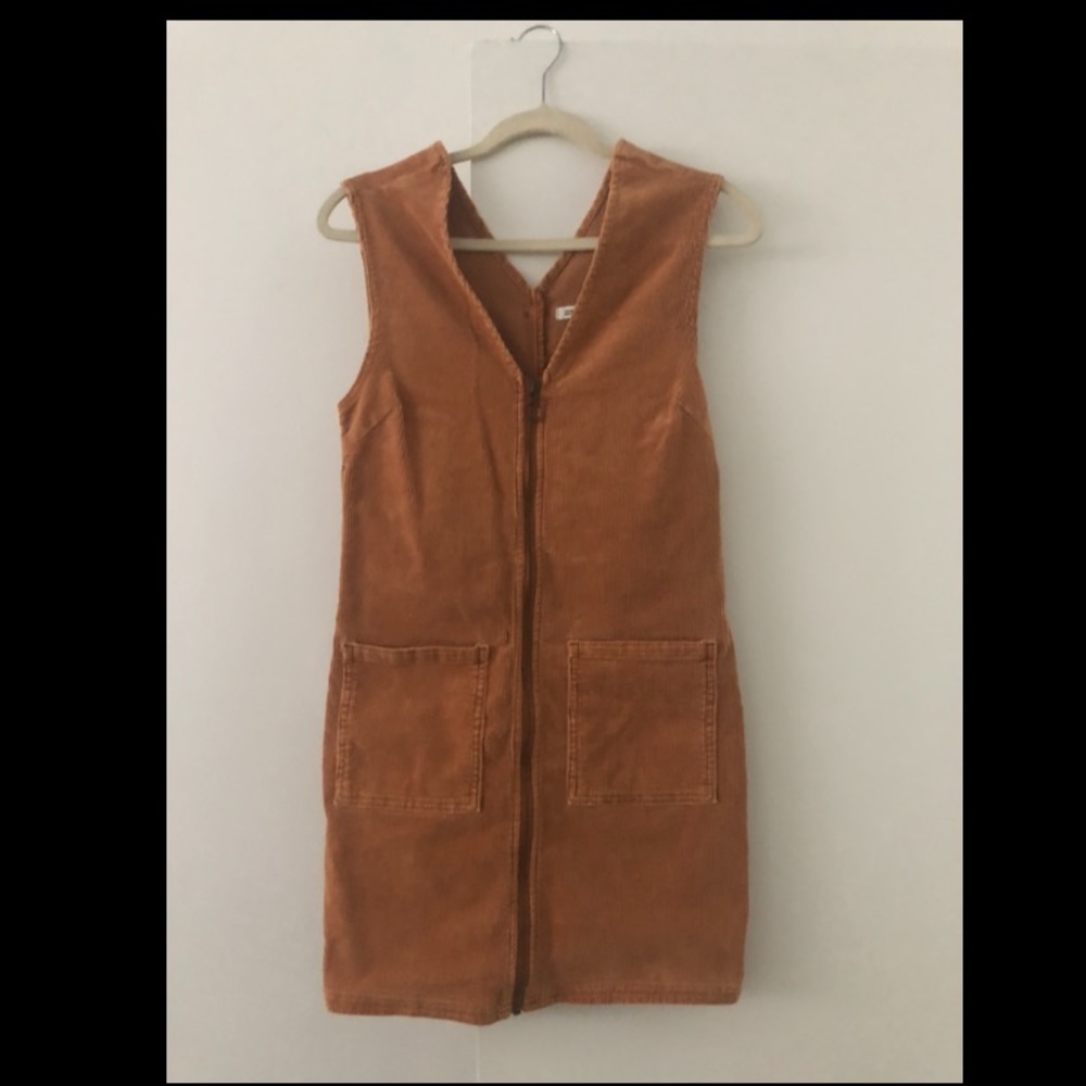 Corduroy Billabong Tank Top/ Zip Up Dress